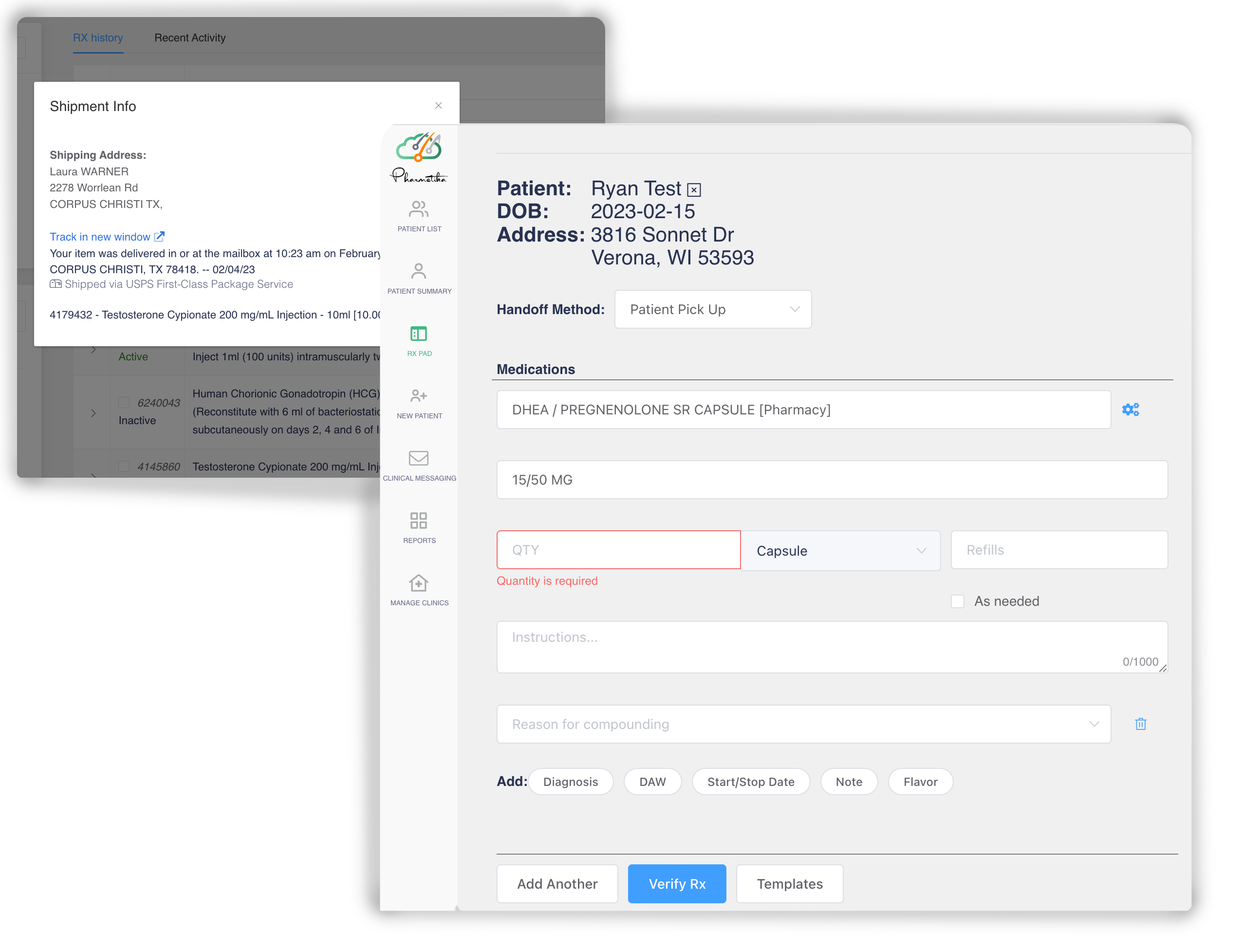 Provider Portal Interface